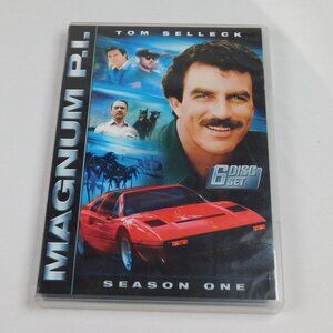 Magnum P.I. Season One 6 DVD Set 2012 Tom Selleck 18 Episodes Action VG+